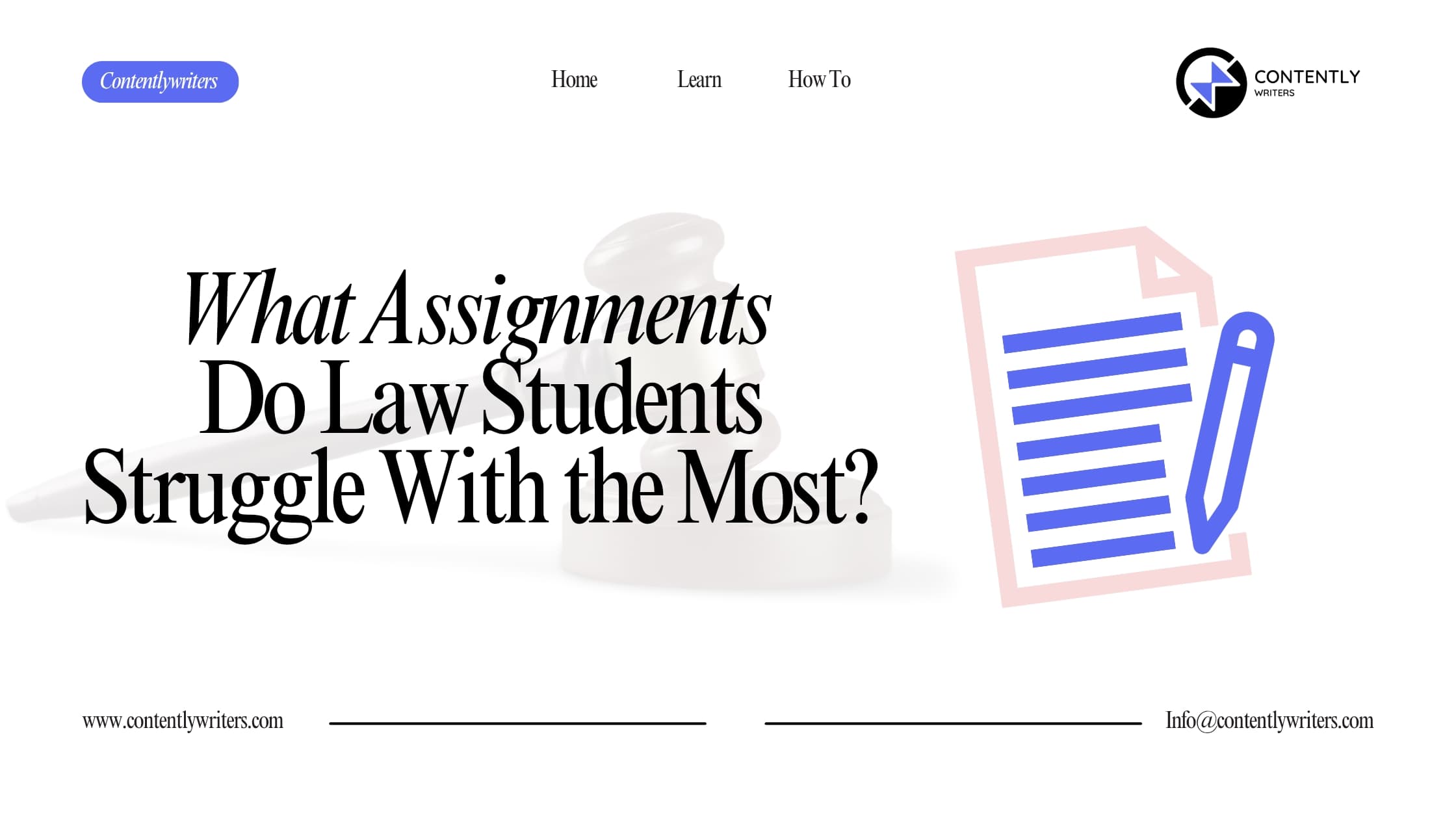 What Assignments Do Law Students Struggle With the Most?